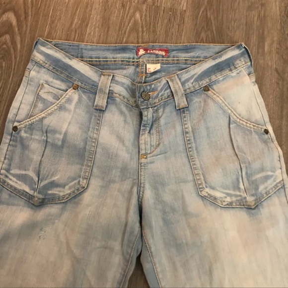 🆕 Brazil 🇧🇷 Wide Leg Denim Jeans Flare capris - Picture 2 of 6